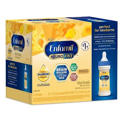 Enfamil Neuropro Ready To Feed Infant Formula Bottles - 2 Fl Oz Each/6ct : Target