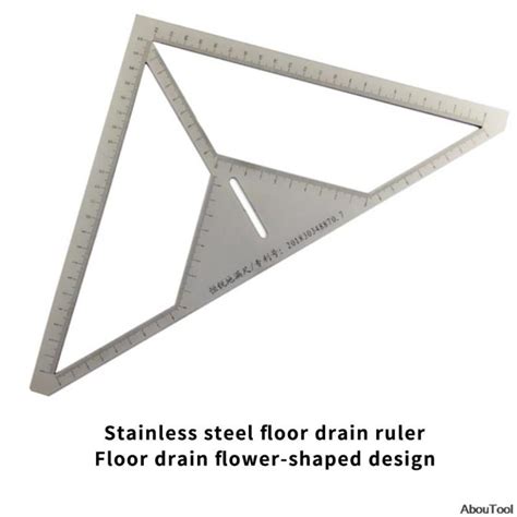 Floor Drain Locator Stainless Steel Tile Triangle Ruler Floor Drain Patterns Design Measuring ...