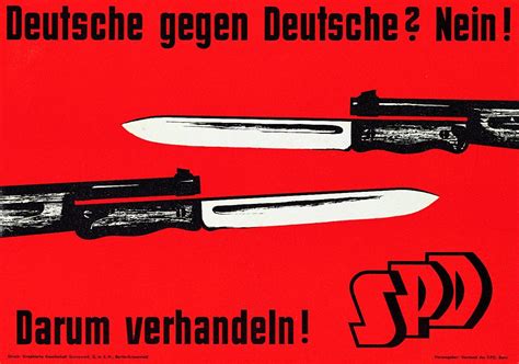 Liberty — SPD poster against the rearmament of Germany....