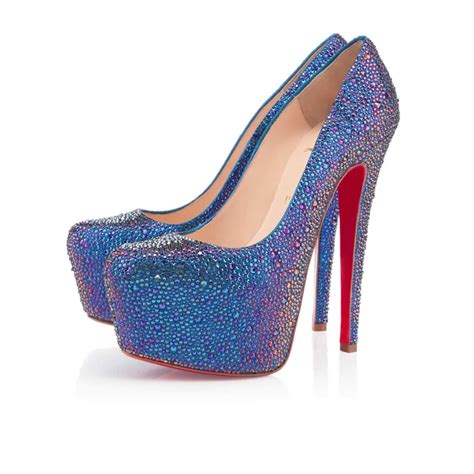 Lyst - Christian Louboutin Daffodile Strass in Blue