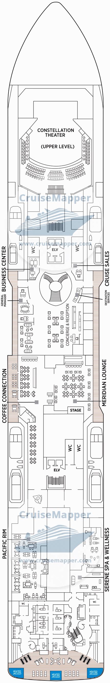 Seven Seas Grandeur deck 5 plan | CruiseMapper