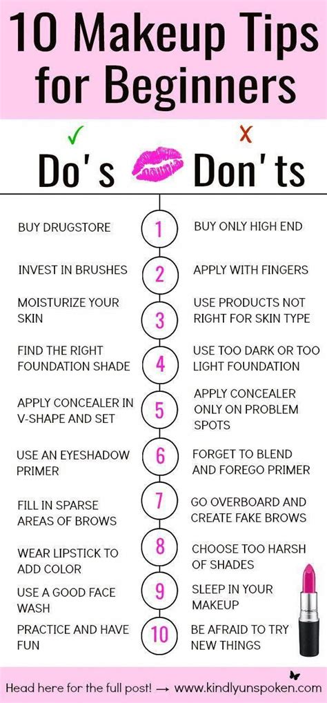 10 Makeup Tips for Beginners + Do's and Don'ts- These 10 Makeup Tips for Beginners will help ...