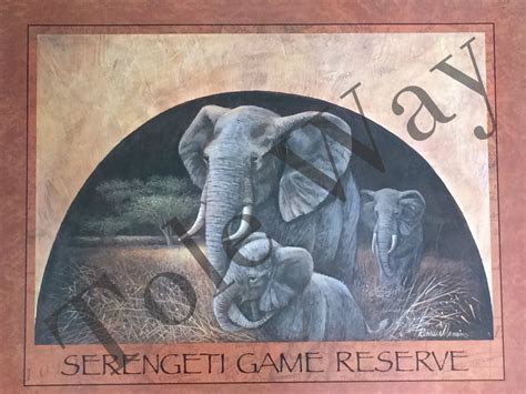 Serengeti Game Preserve (Elephants)(16x20) - The Tole Way_1