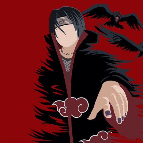 2932x2932 Itachi Uchiha Naruto 4k Minimal Ipad Pro Retina Display ...