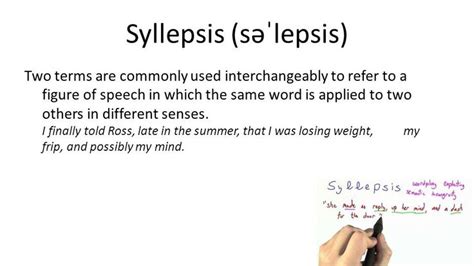 Syllepsis | Figure of speech, Speech, How to apply