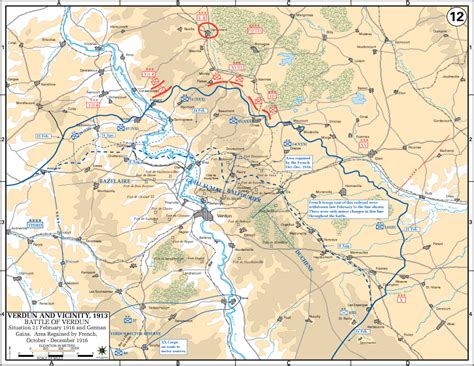 Battle of Verdun 1916 | Verdun, Map, Battle