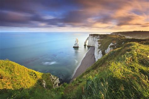 Étretat Sunrise | Landscape, Places to go, Sunrise