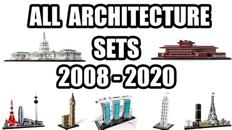 LEGO ARCHITECTURE SETS from 2008 - 2020 | Lego architecture, Lego ...