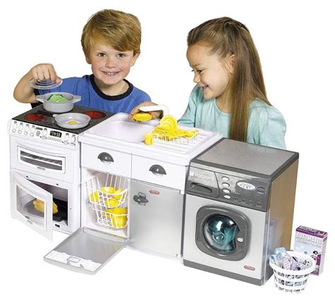 Kids Pretend Play Interactive Realistic Washing Machine,Stove & Sink Playset Bundle | Toy ...