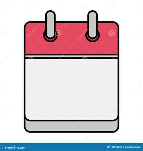 Calendar Reminder Isolated Icon Stock Vector - Illustration of lifestyle, design: 142648784