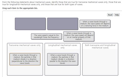 Solved: From The Following Statements About Mechanical Wav... | Chegg.com