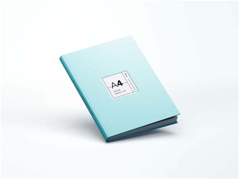 A4 Hardcover Book Mockup (PSD)