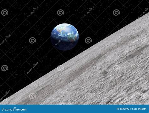 Earth moon surface stock illustration. Illustration of dust - 8930990