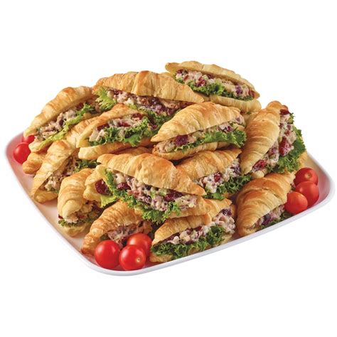 H-E-B Deli Party Tray - Cranberry Pecan Turkey Salad Croissant ...