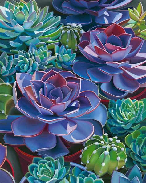 Available Work Archives - Dyana Hesson | Succulent painting, Succulent ...