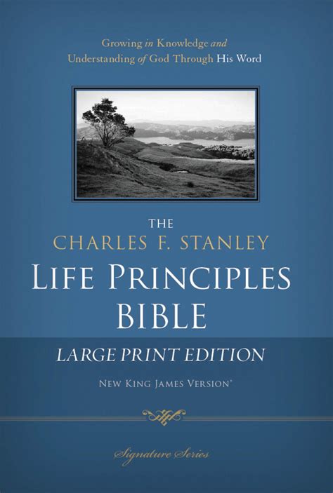 Charles F. Stanley Life Principles Bible-NKJV-Large Print (Hardcover ...