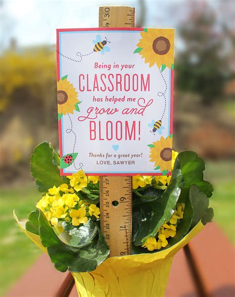 Teacher Appreciation Flower Printable