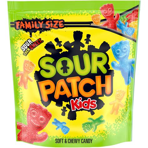 SOUR PATCH KIDS Soft&Chewy Candy, Family Size, 1.8lb - Snacks Americanos