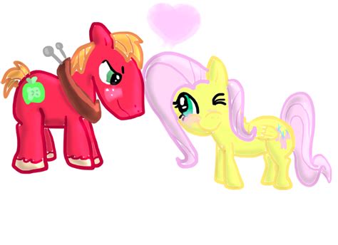 Fluttershy and Big Mac by RadHannah on DeviantArt