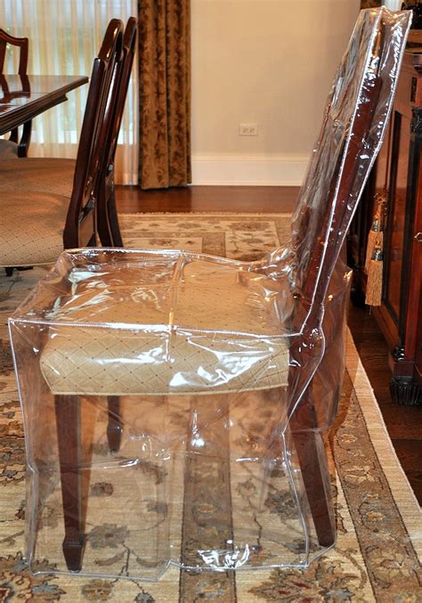 Furniture Protector Dining Room Chair Plastic Cover Clear Heavy Duty Chair Cover | eBay