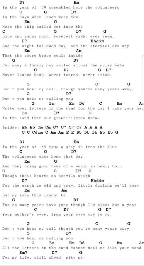 Queen '39 Lyrics and Chords