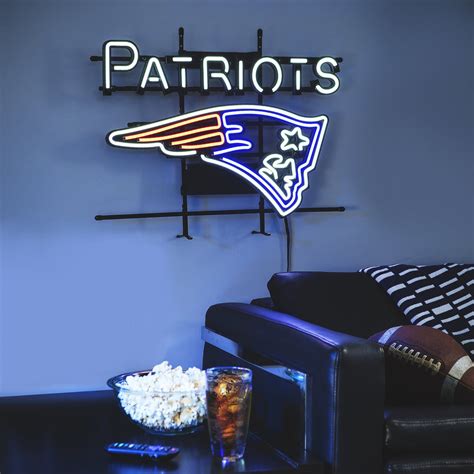 New England Patriots NFL Fancave LED Sign