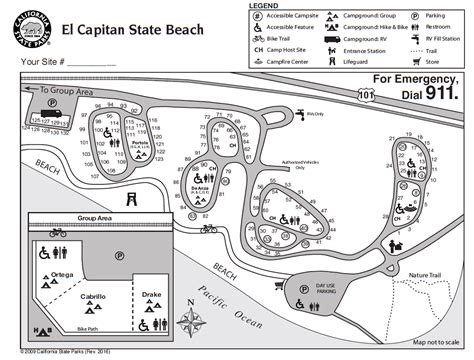 El Capitan Landmark Map