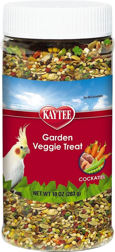 Kaytee Fiesta Garden Veggie Cockatiel Bird Treats, 10-oz jar - Chewy.com