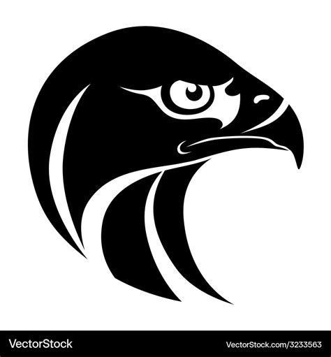 Hawk head symbol Royalty Free Vector Image - VectorStock