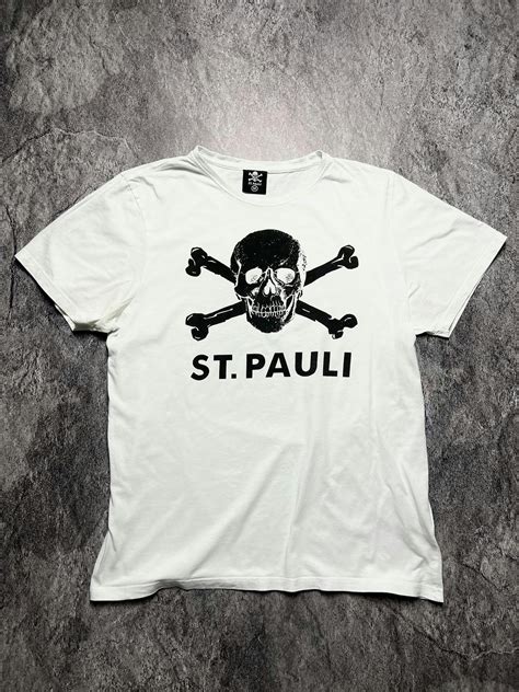 Skulls Y2K St Pauli Skull Soccer Big Logo Bones German Tee | Grailed