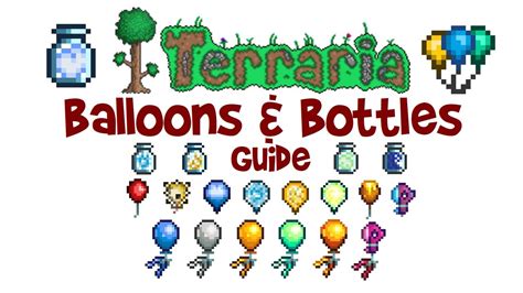 All Terraria Balloons & Bottles Guide! (Red Balloon, Bundle, Balloon Pufferfish, Honey ...