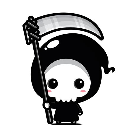 cute grim reaper vector design 4217127 Vector Art at Vecteezy