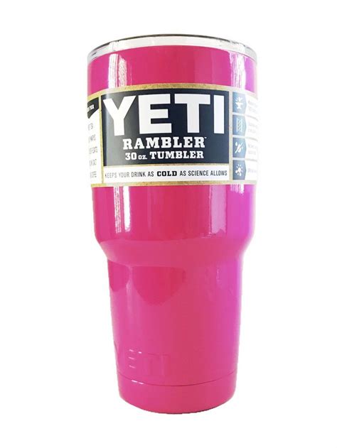 PINK YETI RAMBLER TUMBLER 30 oz | Yeti rambler tumblers, Yeti coolers ...