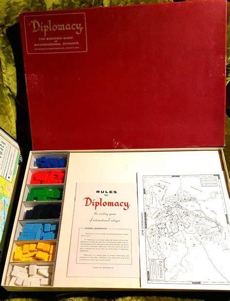 DIPLOMACY Vintage Board Game 1961 Games Research Inc. A | Etsy