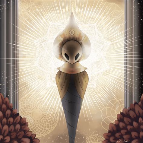 (oc) i drew godseeker : HollowKnight