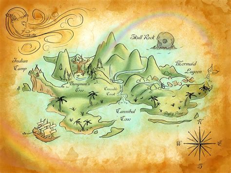 Neverland Map by MercedesJK on DeviantArt | Neverland map, Neverland, Peter pan neverland