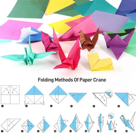 Origami Paper Square Coloured Approx 50 Sheets Per Pack 4 Sizes to Choose From | eBay