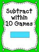 Math Games: Subtraction within 10 by 1st and Learning Lane | TPT