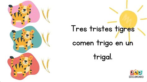 Tres tristes tigres Trabalenguas - YouTube