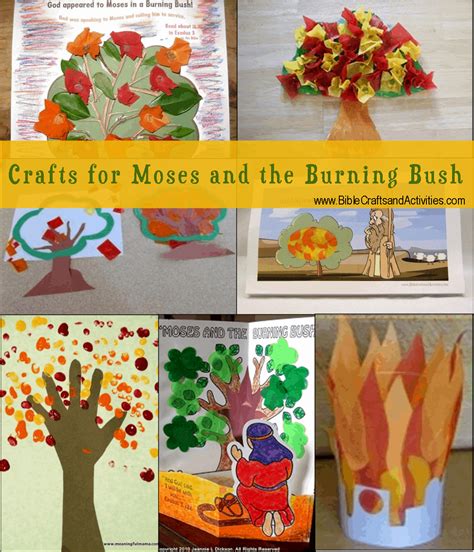 Crafts for Moses and the Burning Bush - Bible Crafts and Activities