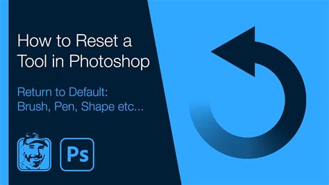 How to Reset a Tool in Photoshop (Return to Default: Brush, Pen, Shape etc...) - YouTube