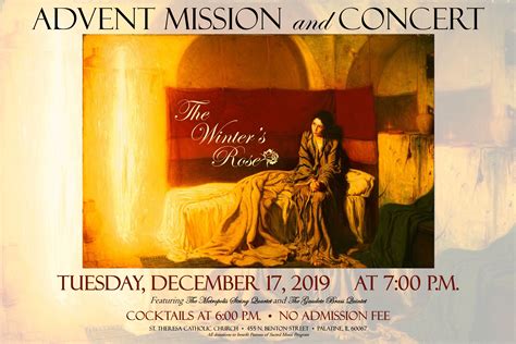 Advent mission 2019 poster – St. Theresa Catholic Church