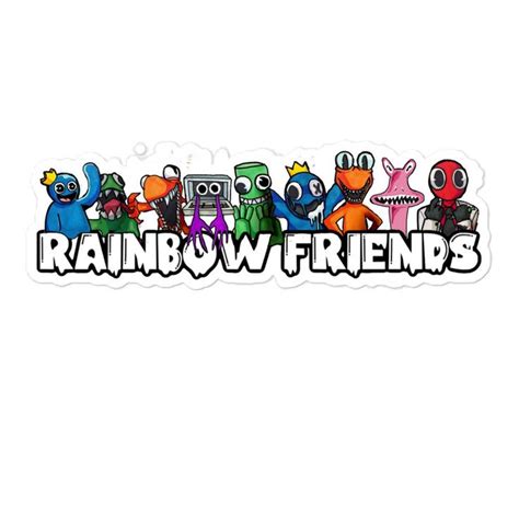 Rainbow Friends Sticker Roblox Rainbow Friends Sticker - Etsy Brasil | Einfache niedliche ...