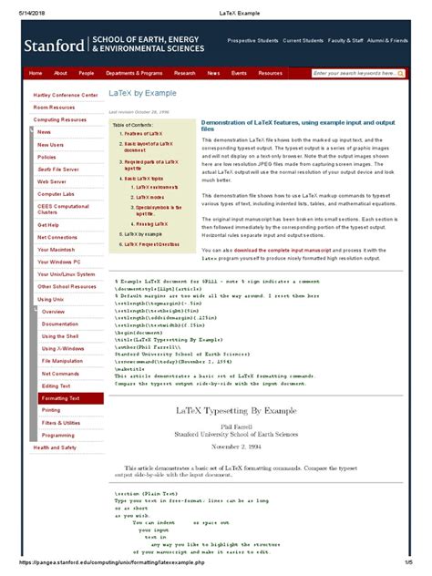 LaTeX Example | PDF | Markup Language | Computer File