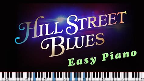 Hill Street Blues Theme (Mike Post) - Easy piano sheet music, piano tutorial - YouTube