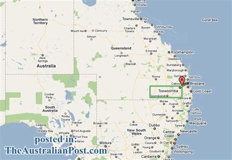 Toowoomba Map and Toowoomba Satellite Image