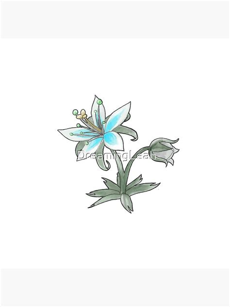 "The Silent Princess Flower" Pin for Sale by DreamingLeah | Redbubble