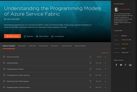 Azure Service Fabric Course