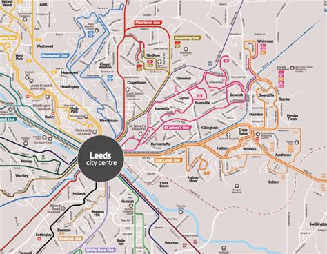 Leeds Bus Routes Map