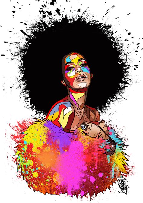 Afro Girl, Digital Arts by Noé Pauporté (Art de Noé) | Artmajeur